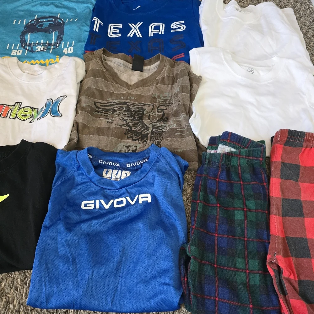 Boys Hurley Polo Texas Champion First Wave Clothes Bundle 5-8y